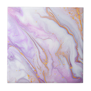 Lila Gold 3 Marmorsteine Keramik Tile Fliese