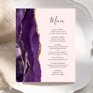 Lila Gold Agate Blush-Menü