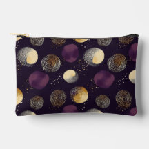 Lila Gold Boho Abstraktes Kreis Muster
