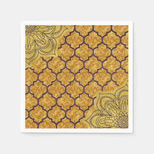 Lila Gold Elegante Königliche Indische Party Hochz Serviette