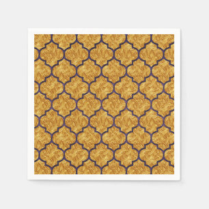 Lila Gold Elegante Königliche Indische Party Hochz Serviette