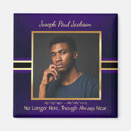 Lila Gold-Foto-Gedächtnis Magnet