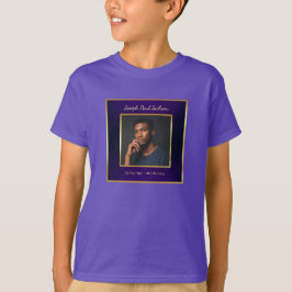 Lila Gold Foto Memorial Kid's T-Shirt