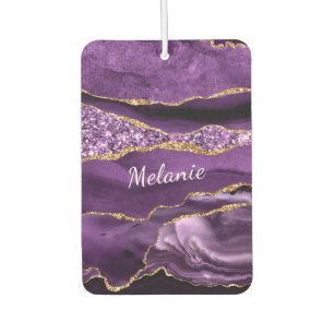 Lila Gold Glitzer Air Freshener mit Individuelle N Autolufterfrischer