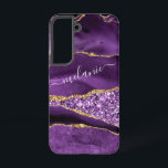 Lila Gold Glitzer Benutzerdefiniert Ihr Name Perso Samsung Galaxy Hülle<br><div class="desc">Samsung Galaxy Hüllen oder iPhone Fälle mit Agate Lila Violet Gold Glitzer Geode Individuelle Name Sparkle Marmor Personalisiert Geburtstag - Geburtstag oder Hochzeitsgeschenk / Beilage - Fügen Sie Ihren Namen - Text oder Entfernen - Make Your Special Gift - Verkleinern und verschieben oder entfernen und fügen Sie Text / Elemente...</div>