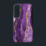 Lila Gold Glitzer Marmormor Individuelle Name Pers Samsung Galaxy Hülle<br><div class="desc">Samsung Galaxy Hüllen oder iPhone Fälle mit Agate Lila Violet Gold Glitzer Geode Individuelle Name Sparkle Marmor Personalisiert Geburtstag - Geburtstag oder Hochzeitsgeschenk / Beilage - Fügen Sie Ihren Namen - Text oder Entfernen - Make Your Special Gift - Ändern und verschieben oder entfernen und fügen Sie Text / Elemente...</div>