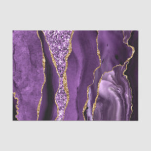 Lila Gold Glitzer-Marmorpapier Seidenpapier