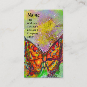 LILA GOLD-GLITZERN-Monogramm, ROT-SCHALTFLÄCHE Visitenkarte