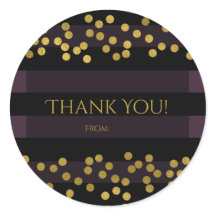 Lila & Gold Imitate Foil Confetti Dots Gefallen fü