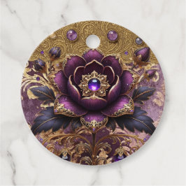 Lila & Gold Jewelen Vielen Dank Tag Geschenkanhänger