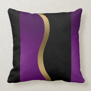 Lila Gold Kissen