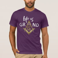 Lila & Gold Masonic T-Shirts | Großloge Geschenke