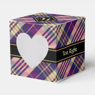 Lila, Gold- und Blauer Tartan Geschenkschachtel