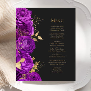 Lila Goldblume-Hochzeitsmenü