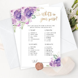 Lila Goldblume, was in deinem Geldbeutel-Spiel ist