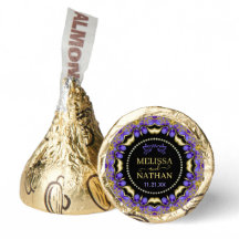 Lila goldene Diamantlace Einzigartige Hochzeit