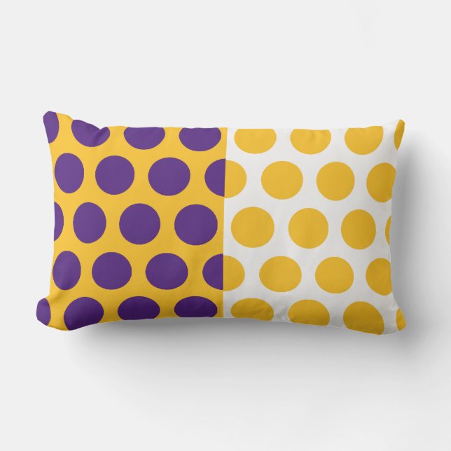 Lila, goldene Kreise Amerikanisches MOJO-Kissen Kissen (Vorderseite)