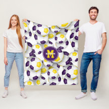 lila Goldmannschaft farbenfrohe Fußball-Dekoration