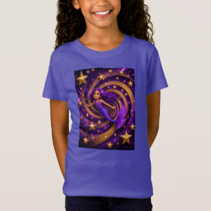 Lila Goldstern Meerjungfrau Optische Illusion Fa T-Shirt