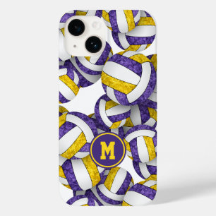 Lila Goldteam färbt geistliche Volleyballs Case-Mate iPhone 14 Hülle