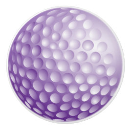 Lila Golfball Keramikknauf