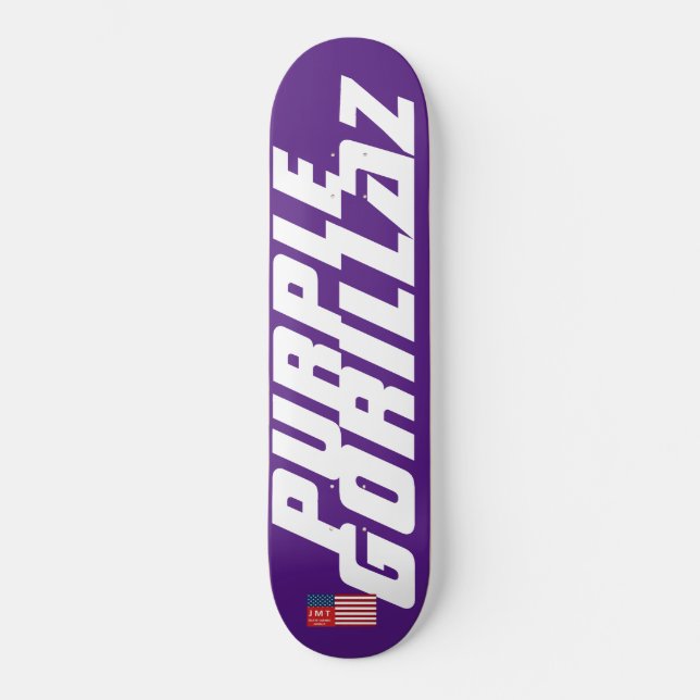 LILA GORILLAS Skateboard (Vorderseite)