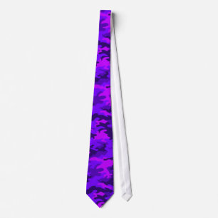 Lila Gothic Camouflage Neck Tie Krawatte