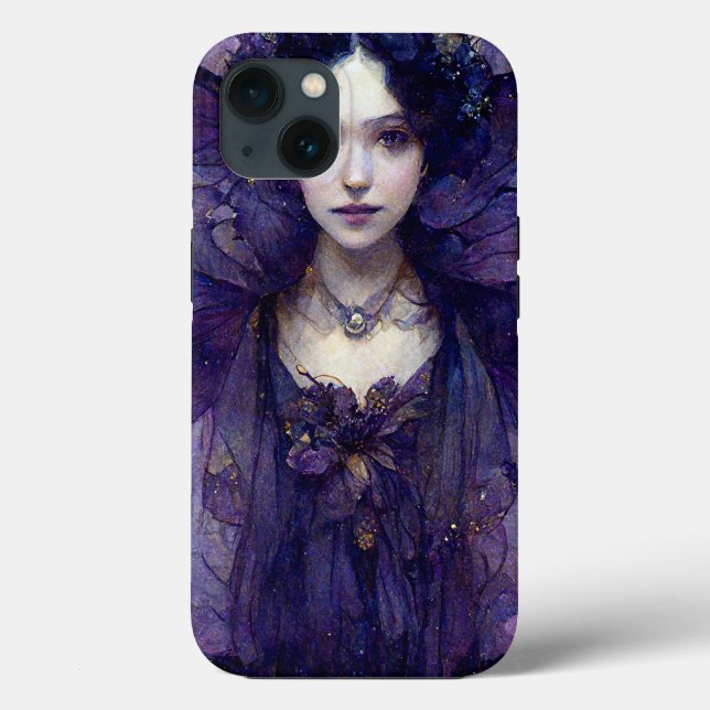Lila Gothic Fairy Fantasy Case-Mate iPhone Case (Rückseite)
