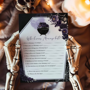 Lila Gothic Floral Wer Mommy Best Game kennt