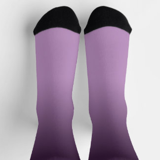 Lila Gradient Ombré Crew Socken