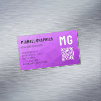 Lila Gradientengeometrie-Maschenmuster QR-Code