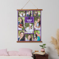 Lila Graduate Foto Collage Chic Abschluss