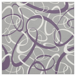 lila, grau-geometrisches Schleifenmuster Stoff