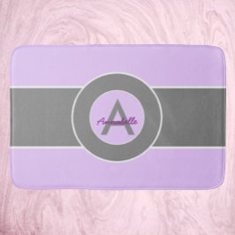 Lila Grau leicht Badematte