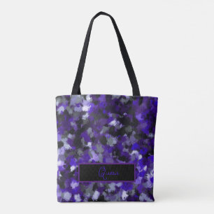 Lila, Grau, Schwarz und Blau Abstract
