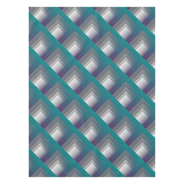 lila grau teal tischdecke (Vorderseite)