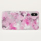Lila, graue Aquarellfarben, romantische Blume Case-Mate iPhone Hülle (Rückseite (Horizontal))