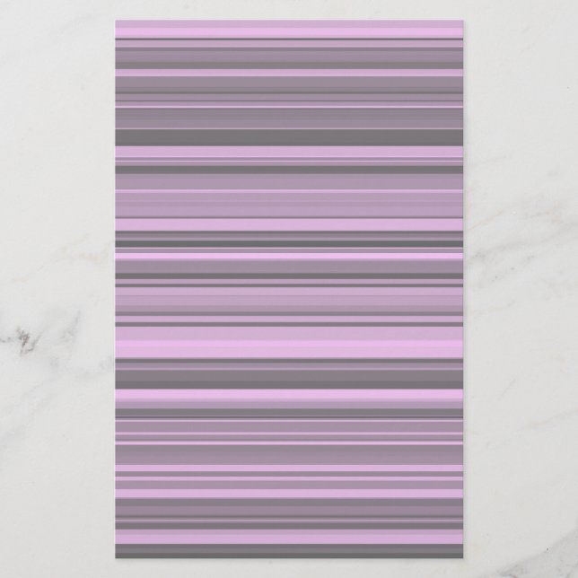 Lila graue Streifen Briefpapier (Vorderseite)