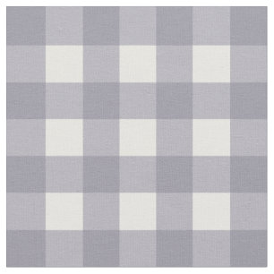 Lila grauer u. weißer Gingham-Karo Stoff