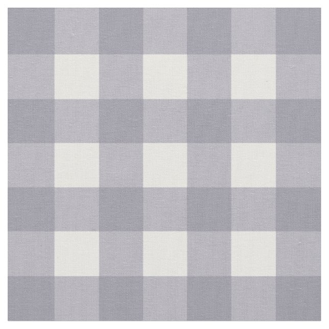 Lila grauer u. weißer Gingham-Karo Stoff (Nahaufnahme)