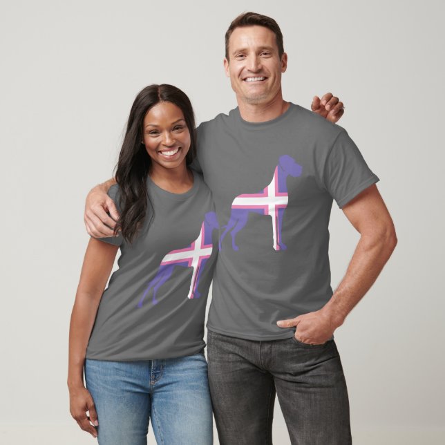 Lila Great Dane T - Shirt (Unisex)