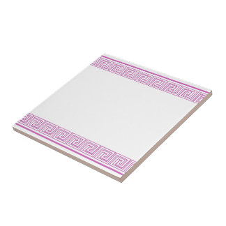 Lila Grecian Frieze Pattern Fliese