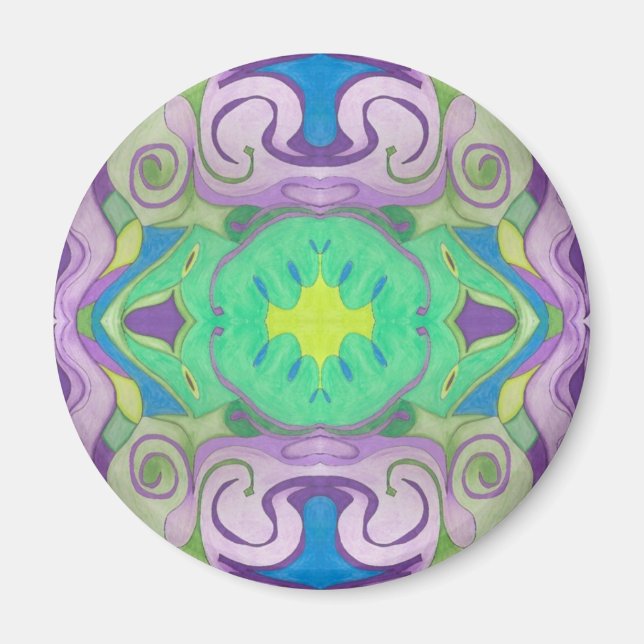 Lila Green Fantasy Magnet (Vorne)