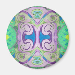 Lila Green Fantasy Magnet