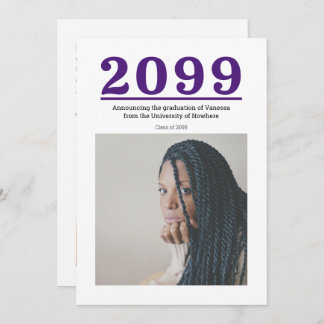 Lila große Zahlen Zwei-Foto-Abschluss