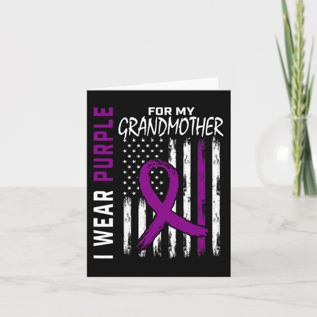 Lila Großmutter Großmutter Bauchspeicheldrüse Karte (Vorderseite)