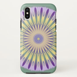 Lila-grün-gelbes Mandala-Design Case-Mate iPhone Hülle