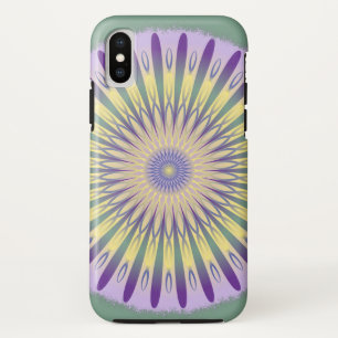 Lila-grün-gelbes Mandala-Design Case-Mate iPhone Hülle