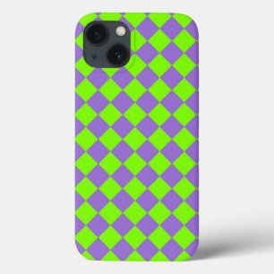 Lila Grün Karo Diamant Muster Case-Mate iPhone Hülle