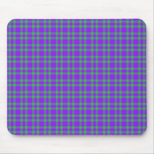 Lila Grün Karomuster Mousepad